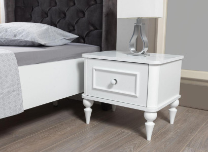 Bedside table Children Side Children's Room Wood Design Modern Furniture White